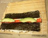 簡単 カリフォルニアロール 裏巻き作り方4写真