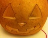 ハロウィン☆梨ジャックランタン☆作り方3写真
