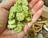 青うち豆入りの油揚げ肉きのこ炒め😻作り方4写真
