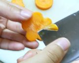 超簡単飾り切り☆人参のねじり梅っ!作り方6写真