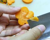 超簡単飾り切り☆人参のねじり梅っ!作り方7写真