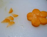 超簡単飾り切り☆人参のねじり梅っ!作り方8写真