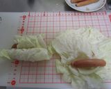 おでんの具❀キャベツとウインナー巻き作り方2写真