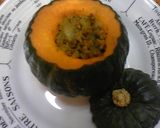 ハロウィンに!かぼちゃの肉詰めカレー風味作り方7写真