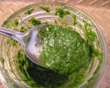 ジャガイモにバジルソースとチーズかけ作り方1写真