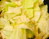 鶏肉とキャベツのチーズ玉子野菜炒め作り方2写真