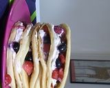 アイスのっけホットケーキタワー作り方4写真