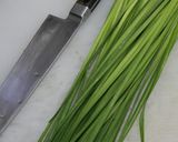 ニラ玉麺バーガー　作り方1写真