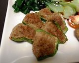 材料5つ簡単ピーマン肉詰めinチーズ作り方6写真
