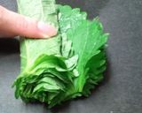 キャベツ大葉と蒸し（茹で）鶏の簡単サラダ作り方4写真