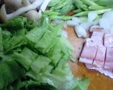 ＊夕飯＊しゃきしゃきレタス炒飯作り方1写真