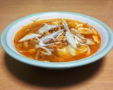 麻婆豆腐の素で作る担々麺風マーボースープ作り方10写真
