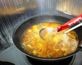 麻婆豆腐の素で作る担々麺風マーボースープ作り方8写真