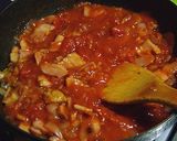 簡単『トマトとベーコンのクリームパスタ』作り方5写真