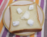 クリチとマシュマロの･ﾟ♡甘ふわトースト作り方2写真
