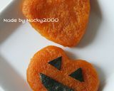 かぼちゃ餅(ハロウィン弁当に♪)作り方3写真
