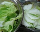 白菜と豚肉の具沢山スープ作り方1写真