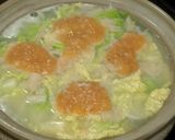 白菜と鶏挽肉の旨味スープ鍋作り方5写真