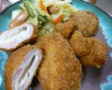 安い❤ジューシー❤切り落とし肉のトンカツ作り方5写真