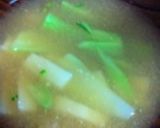 ブロッコリーのくきとレンコンの味噌汁作り方3写真