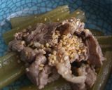 関西風の薄味！牛肉とふきの炊いたん作り方7写真