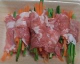 タジン鍋☆中華風豚肉の野菜巻きタジン作り方2写真
