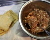 油揚げの肉詰め水餃子風作り方6写真