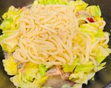 サバ缶と春キャベツの簡単ペペロンうどん作り方4写真