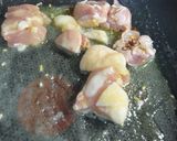 ほめられパスタ☆きのこと鶏肉のバター醤油作り方5写真