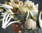 ほめられパスタ☆きのこと鶏肉のバター醤油作り方6写真