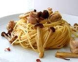 ほめられパスタ☆きのこと鶏肉のバター醤油作り方10写真