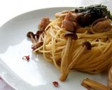 ほめられパスタ☆きのこと鶏肉のバター醤油作り方11写真