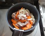 野菜たっぷりカレーそば作り方2写真