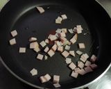 大根葉とハムのオイマヨ炒め作り方2写真