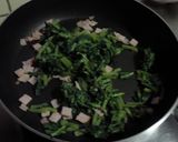 大根葉とハムのオイマヨ炒め作り方3写真