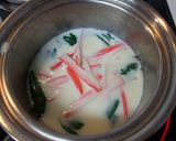 ほっこり♪小松菜の豆乳コンソメスープ作り方4写真
