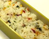お弁当に♪～黒いお花ご飯～作り方1写真