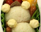 お弁当に♪簡単くまさんおにぎり作り方4写真