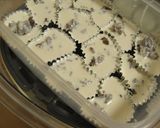 デーツ小豆餡のもちもち米粉蒸しパン作り方2写真