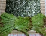 サニーレタス胡瓜カニカマ海苔巻き作り方3写真