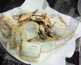 小さい太刀魚の唐揚げ＋ごぼうチップス作り方3写真