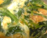 〜お揚げ丼〜ほうれん草と油あげの卵とじ作り方7写真