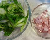 セロリのささっと炒め作り方1写真