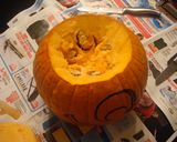 ハロウィン　ジャックーオーランタン作り方3写真