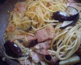 バジルクリーム岩のりパスタ作り方1写真