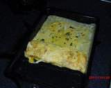 お弁当に♪混ぜ込みワカメで厚焼き卵作り方4写真