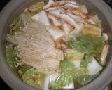 アメリカ産松茸の鶏すきやき鍋作り方4写真