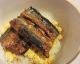 簡単！さんま蒲焼き缶詰たまご丼作り方3写真