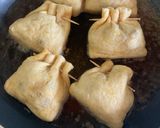 野菜取れる☆うずらたまごのハッピー巾着煮作り方12写真