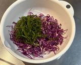 紫キャベツと茎わかめのサラダ作り方3写真